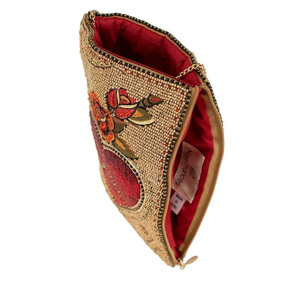 Mary Frances Red and Gold Beaded Crossbody Bag - Picture 7 of 7